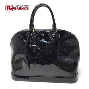 Louis Vuitton Vernis Alma Shoulder Bag Patent Leather Amaranth Purple